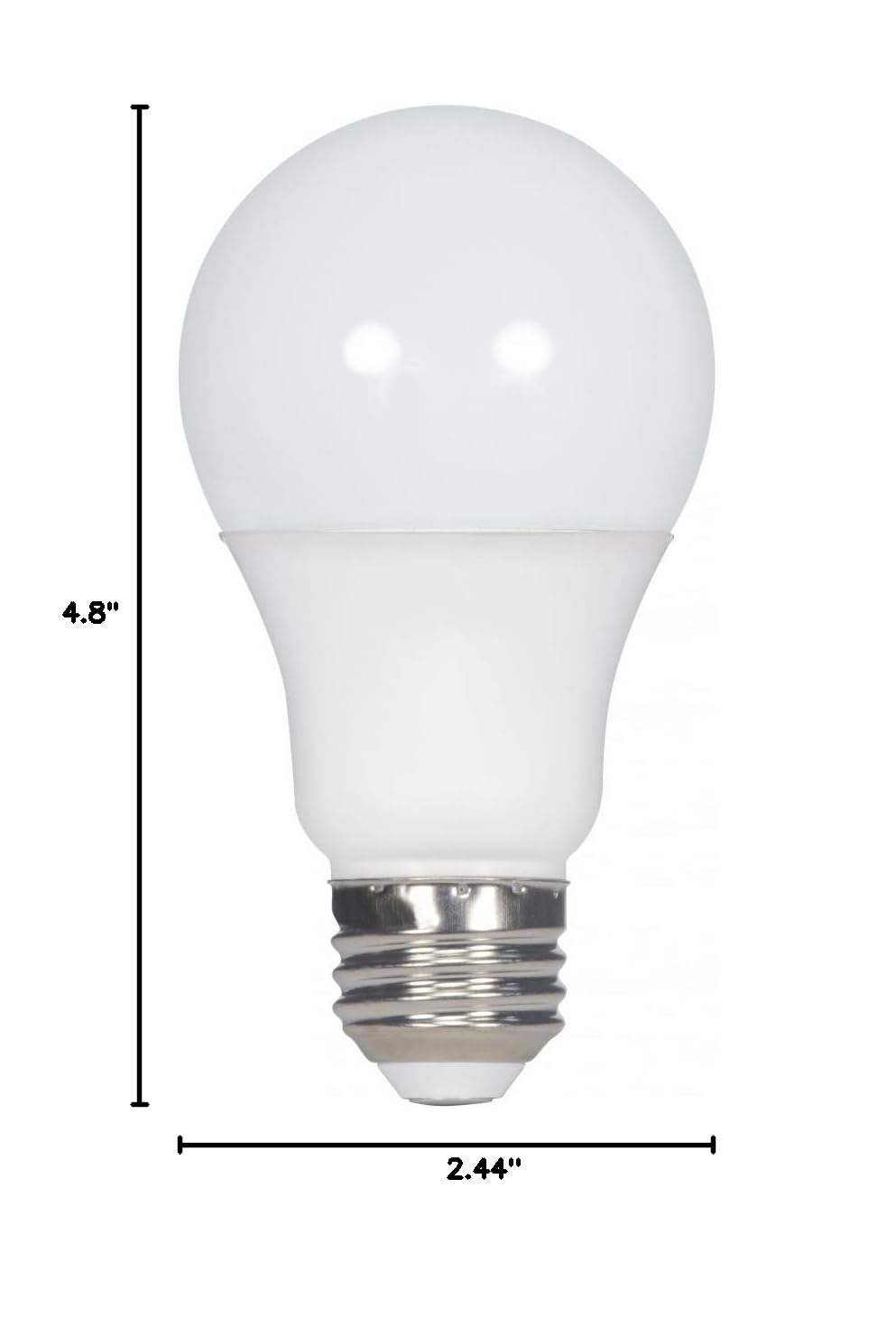 Satco S29812 11W A19 LED Light Bulb - 4000K Cool White, Frosted, E26 Medium Base, 220° Beam Angle - Dimmable for Home, Kitchen, Garage, Office & Restaurants (Pack of 24) - Energy Efficient Lighting Solution for Indoor & Commercial Spaces