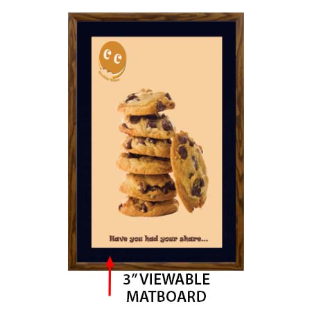 Premium 9x12 Designer Wood Snap Frames for Posters with 3-Wide Matboard - Perfect for Home Decor, Office Displays & Art Exhibitions