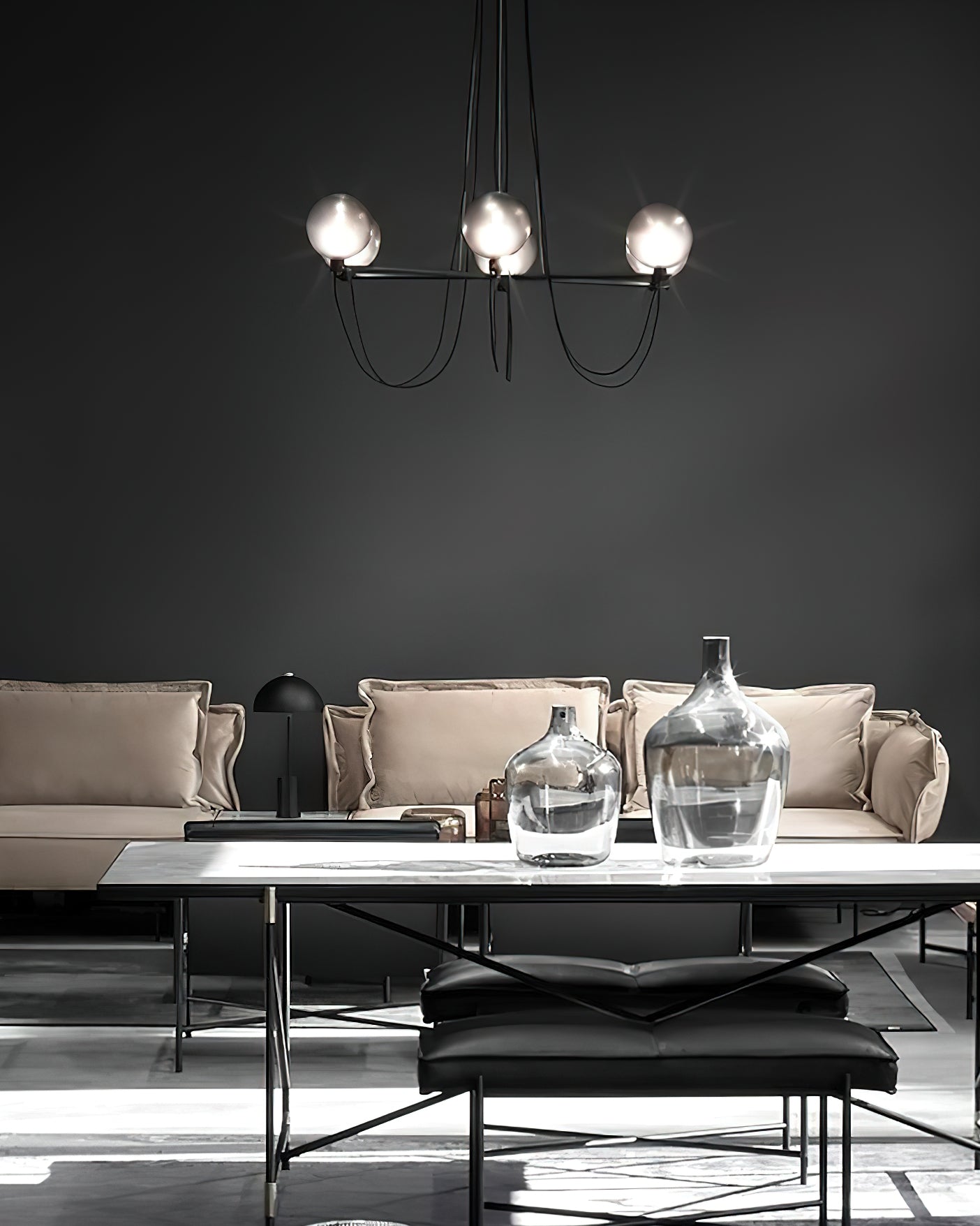 Bagnoregio Chandelier - Elegant Crystal Ceiling Light Fixture for Dining Room, Living Room & Bedroom Decor