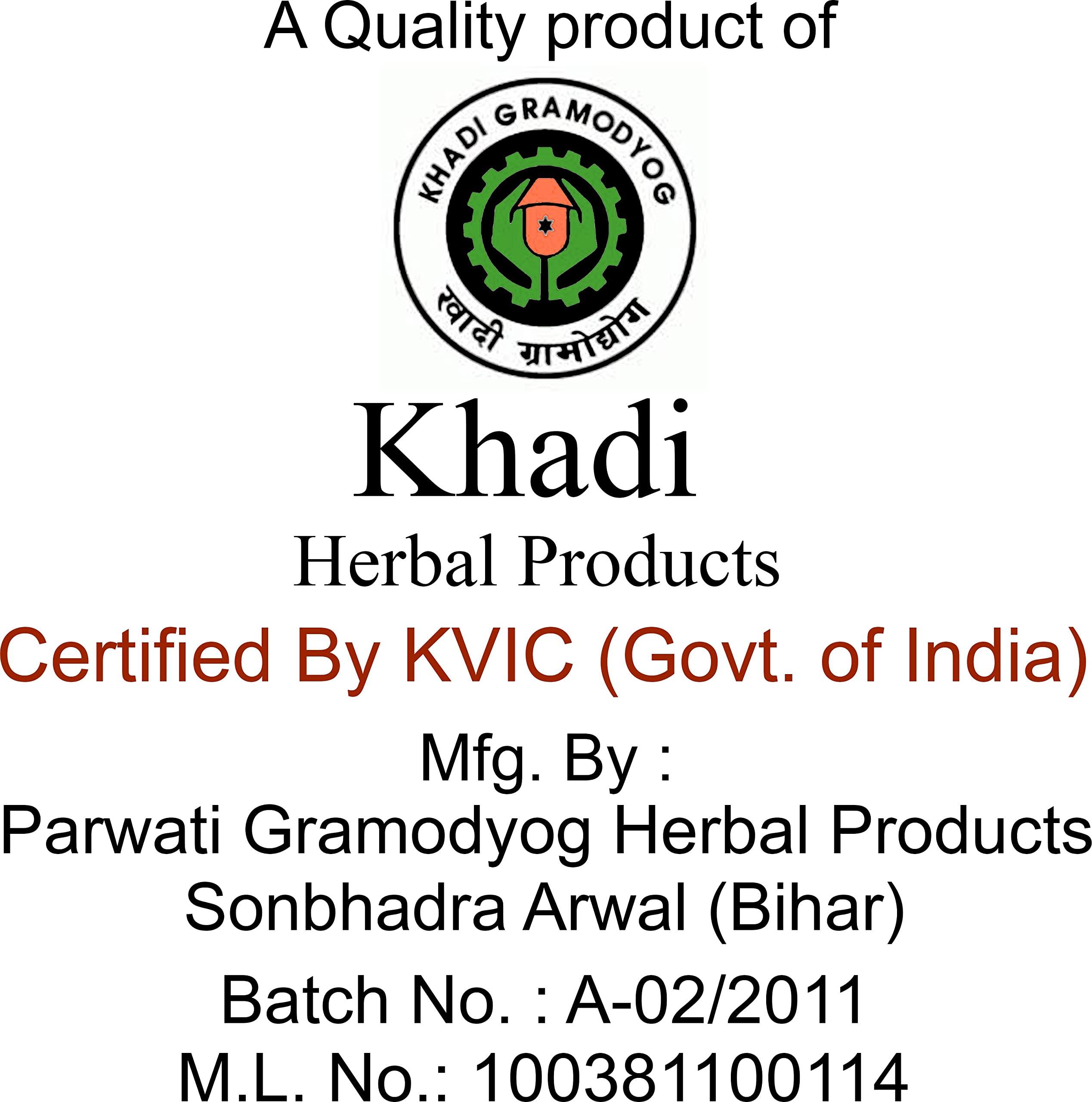 Organic Khadi Cold-Pressed Castor Oil for Hair Growth, Skin Care, Eyebrows, Eyelashes & Nails – 200ml | Natural Hair & Beauty Treatment for Thicker Hair & Healthy Skin | Perfect for DIY Beauty Routines & Home Spa Days