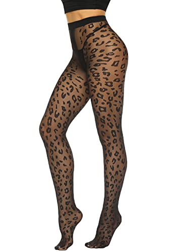 Black Tights - Leopard