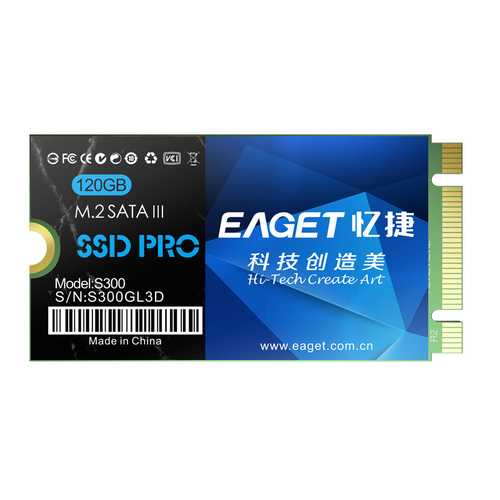 EAGET S300 120GB Internal SSD M.2 SATA 3.0 NGFF Solid State Drive - High Speed Performance for Laptop & Desktop PC Upgrades, Gaming, and Faster Boot Times