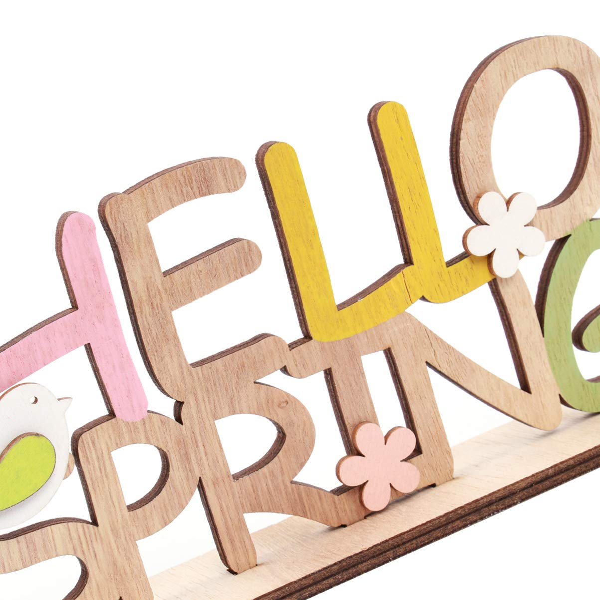 KESYOO Wooden Desk Sign - Spring Lighthouse Decor for Home, Office & Easter Table - Wooden Tray for Serving, Party Supplies & Home Decor - Perfect for Spring Decorations, Dining Table Centerpiece & Gift Giving