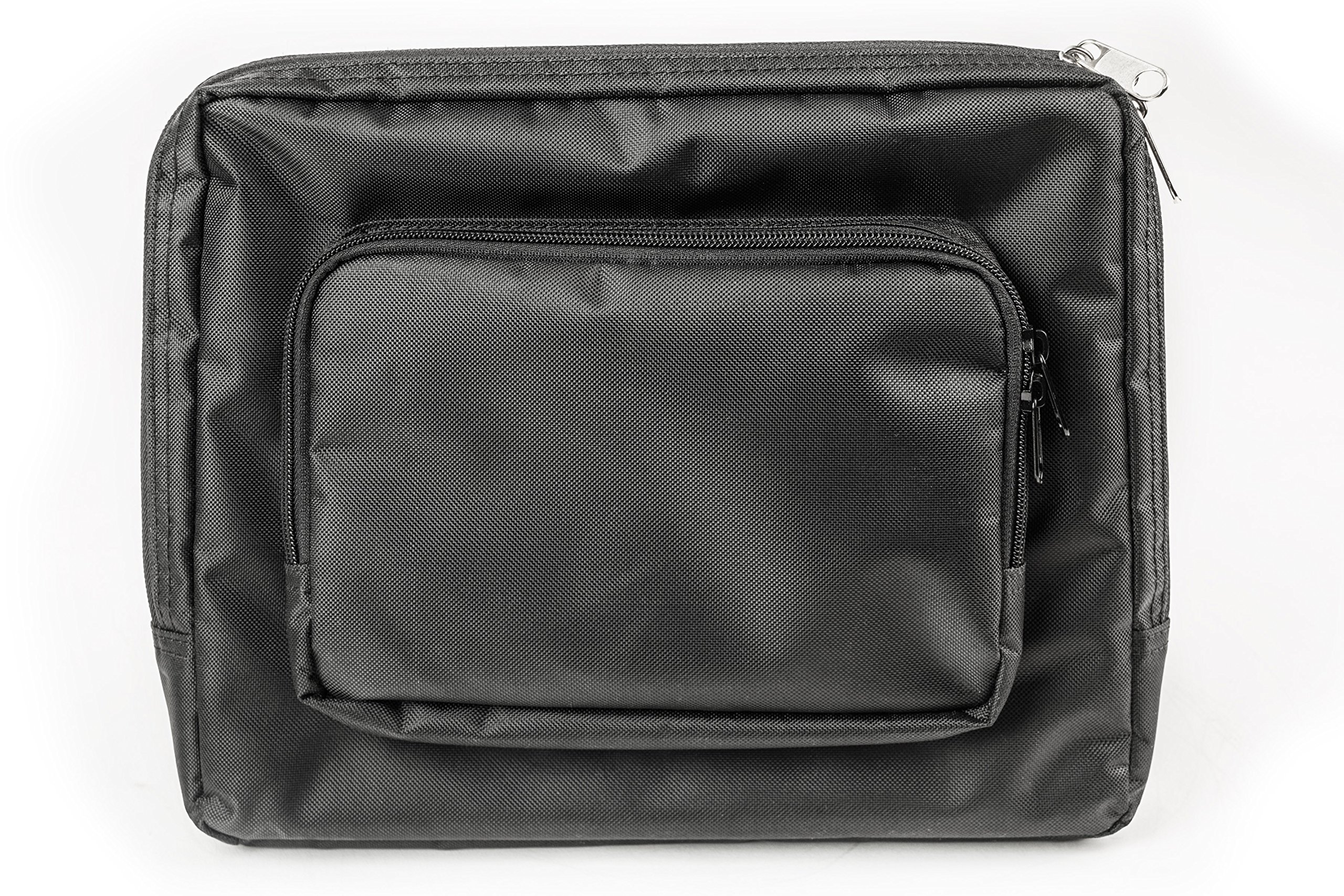 AutoExec AUE14009 Black File Tote Organizer with Insulated Cooler Bag & Tablet Case - Perfect for Office, Travel, and Business Professionals