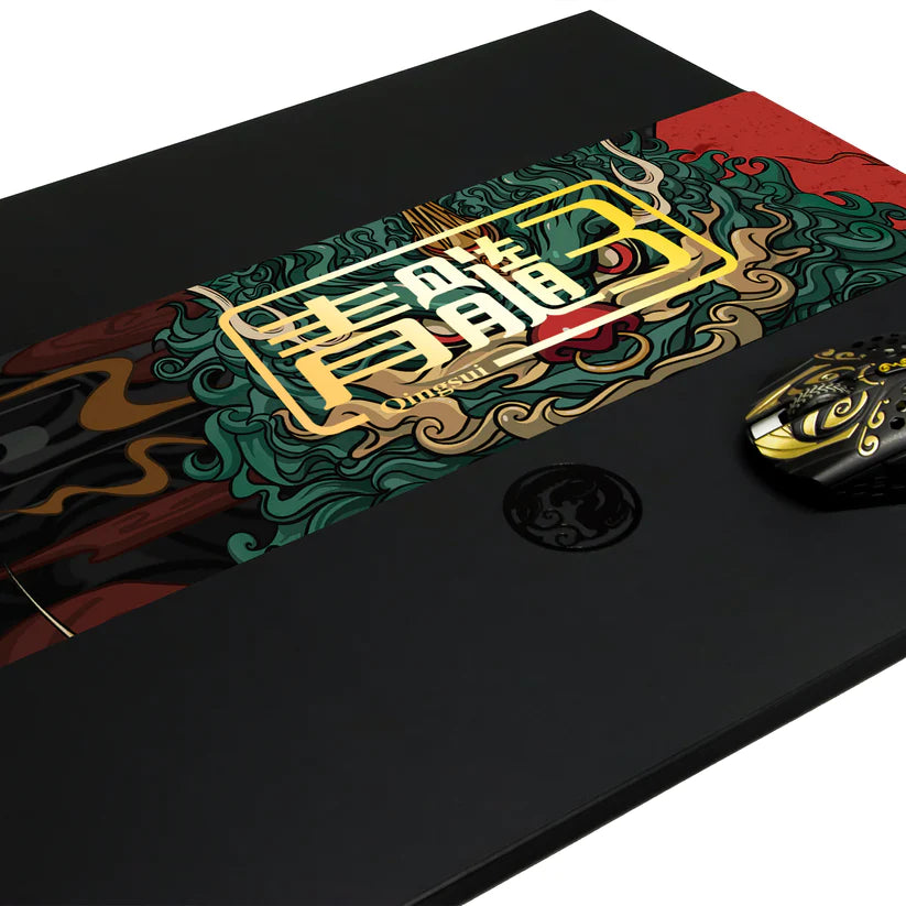 Quinsui 3 Large Extended Gaming Mouse Pad - Non-Slip Rubber Base, Smooth Surface for PC, Laptop & Console Gaming - Perfect for FPS, MOBA & Office Work