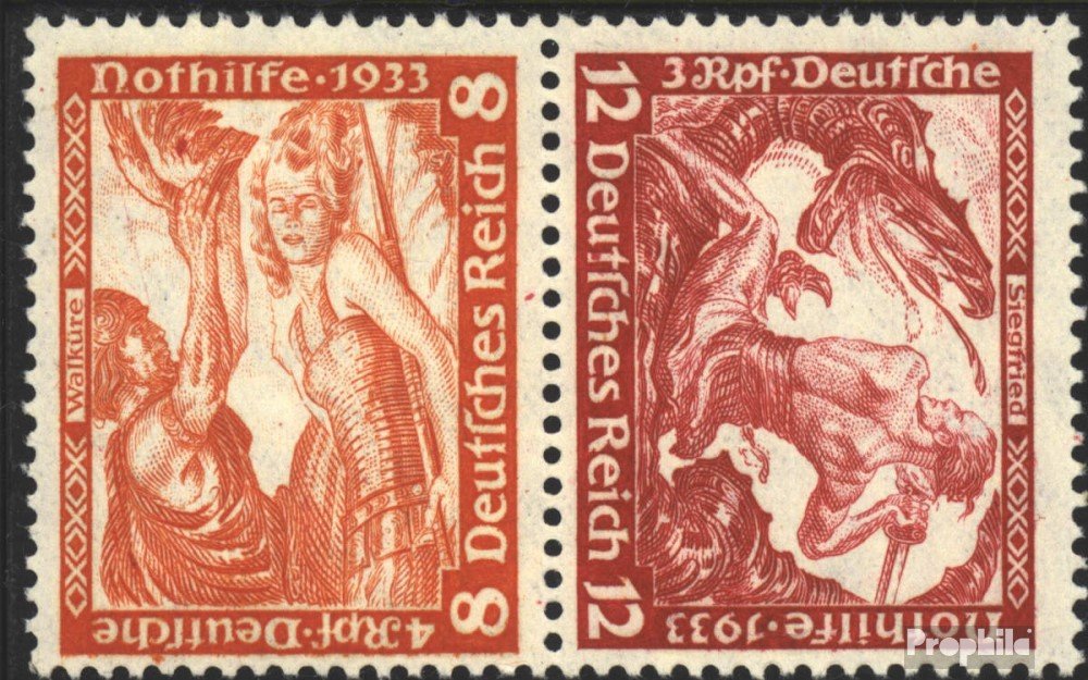 German Empire SK20 1933 Wagner Stamp - Rare Collectible for Music & Dance Enthusiasts