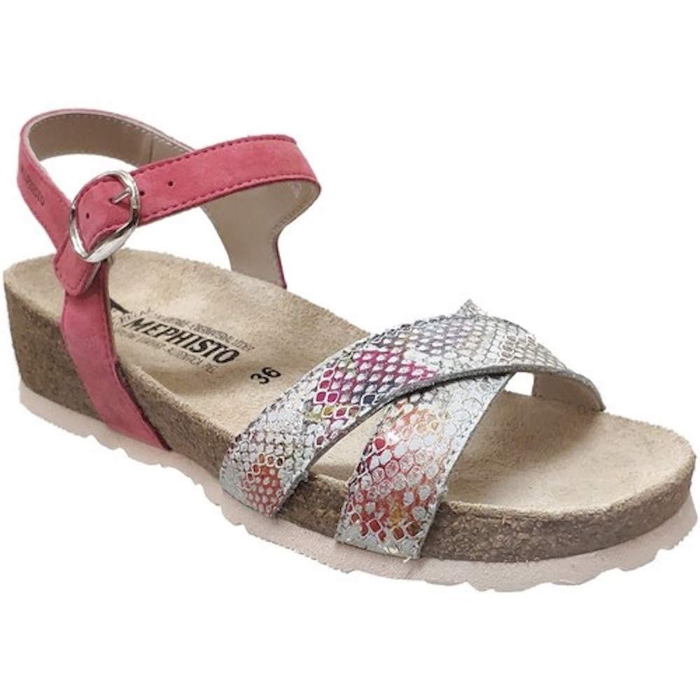 Mephisto Women's Stela STELA-398 Pink Boa N-Velcalf Premium Comfort Sandals - Perfect for Summer, Travel & Casual Outings
