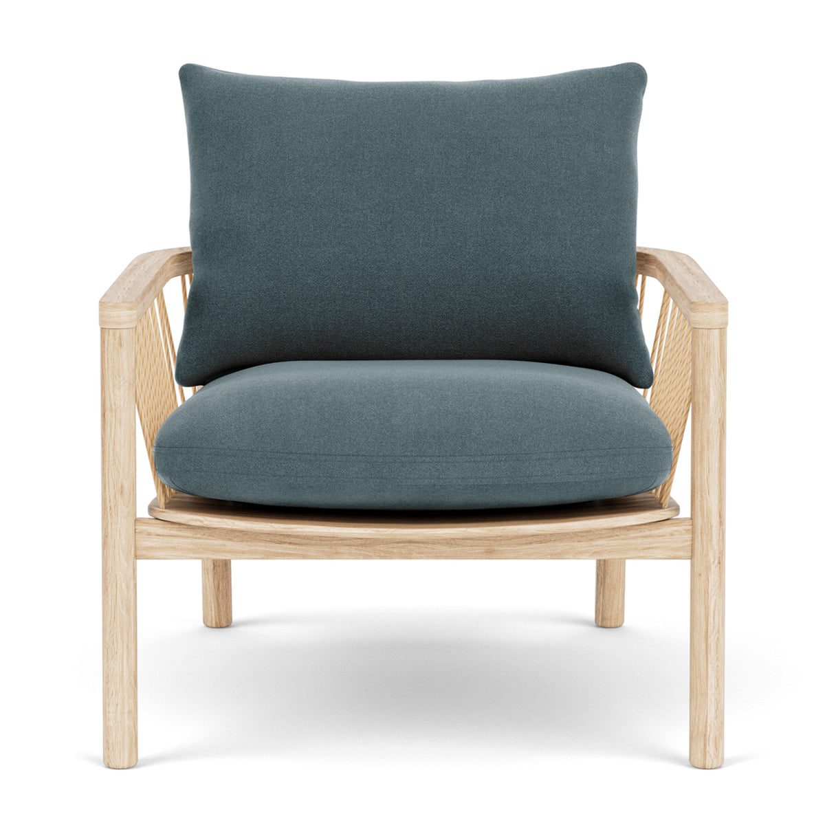 Enzo Fabric Armchair - Modern Upholstered Accent Chair for Living Room, Bedroom & Office - Comfortable Lounge Chair with Sturdy Wooden Legs - Perfect for Relaxing, Reading & Decorating