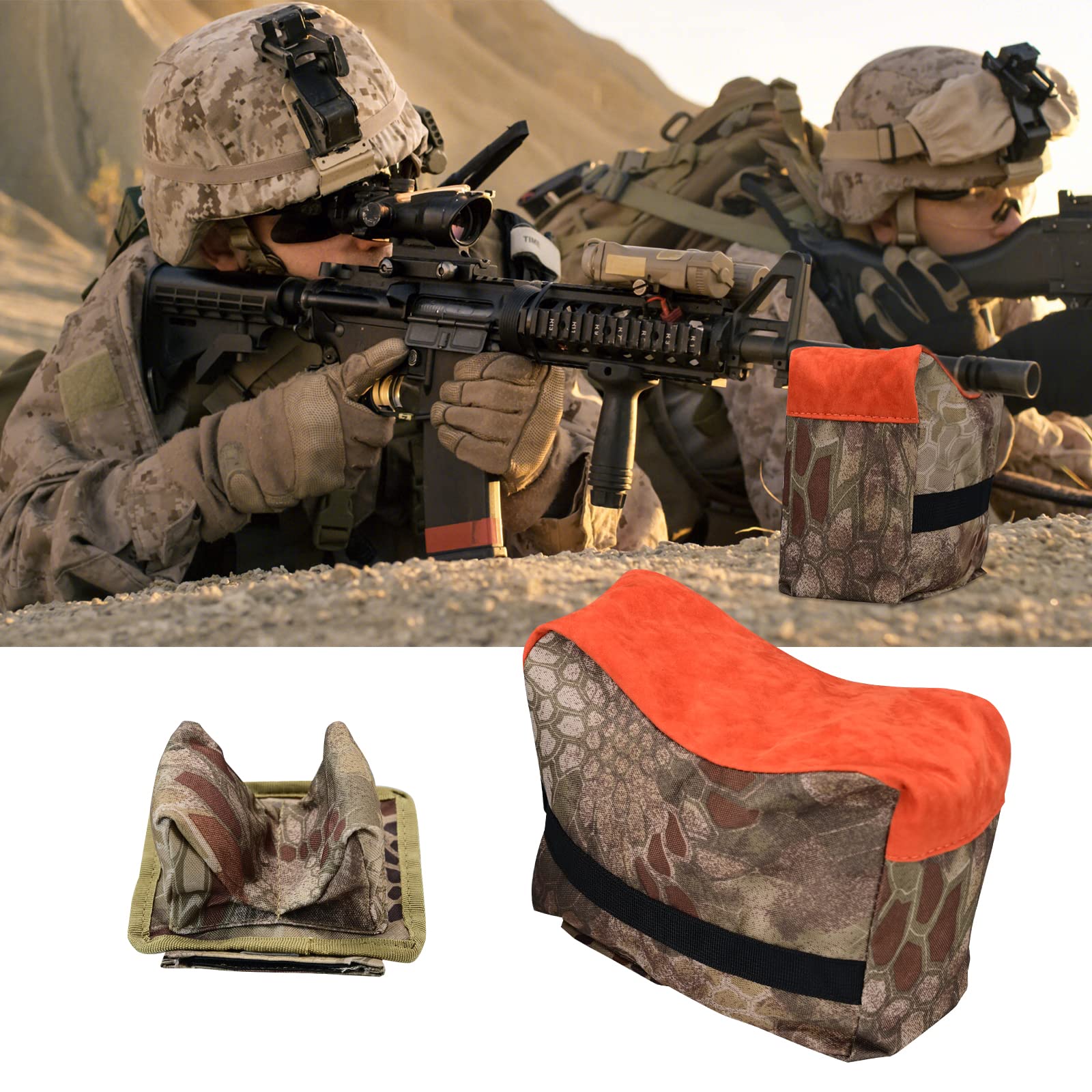 ONATISMAGIN Shooting Sand Bag - Heavy Duty Rifle Rest Bag for Outdoor Hunting, Range Shooting & Bench Rest Support - Perfect for Hunting, Target Practice & Long Range Shooting Accessories
