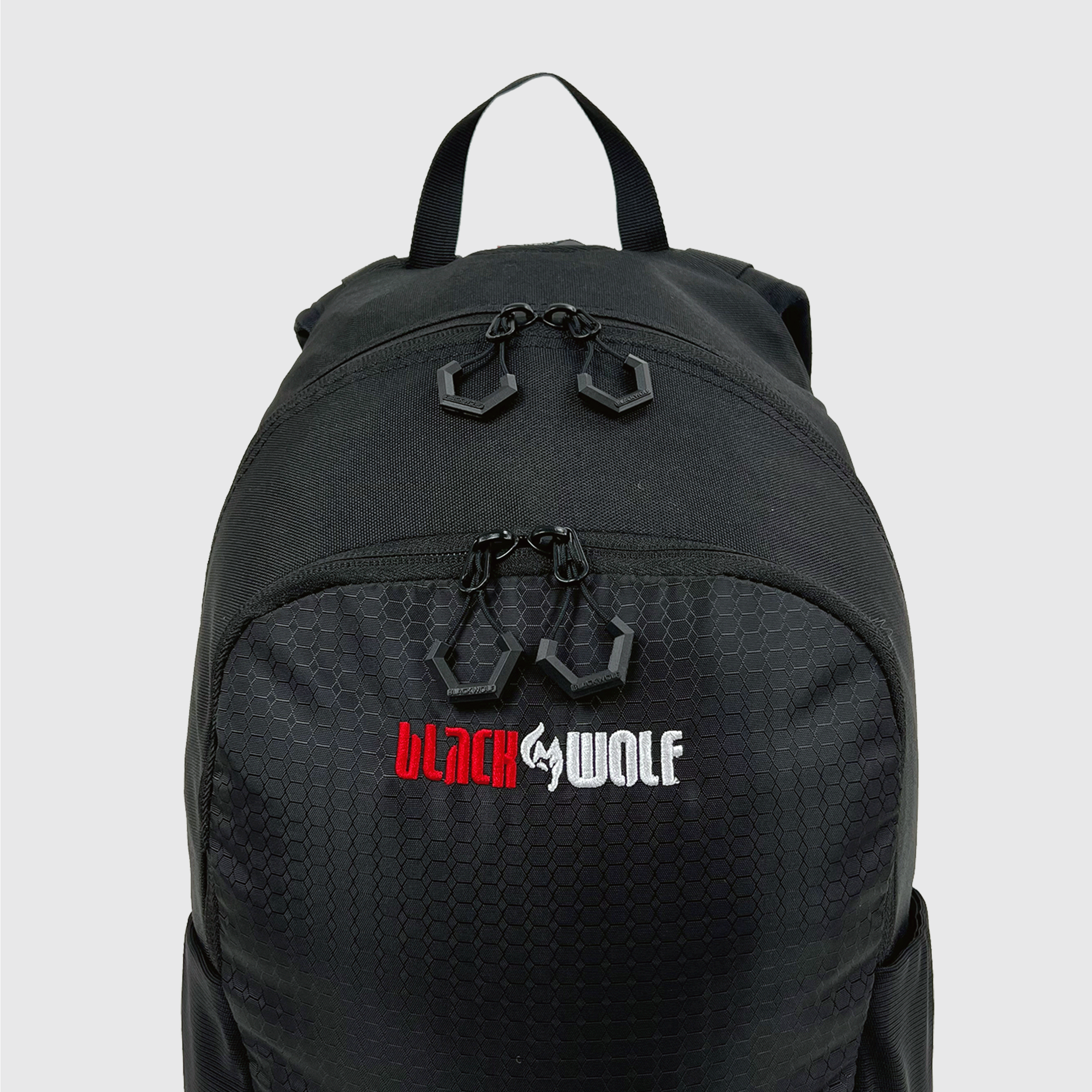 Black Wolf Trace II 16L Backpack - Lightweight Hiking Daypack for Men & Women - Water Resistant Outdoor Gear for Travel, Camping & Daily Use (Jet Black)