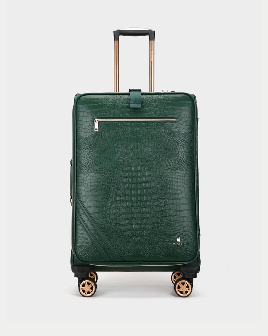 Apollo 2-Piece Luggage Set in Emerald Green - Lightweight Spinner Suitcase for Travel, Business Trips & Vacations | Durable Hardshell Carry-On & Check-In Baggage