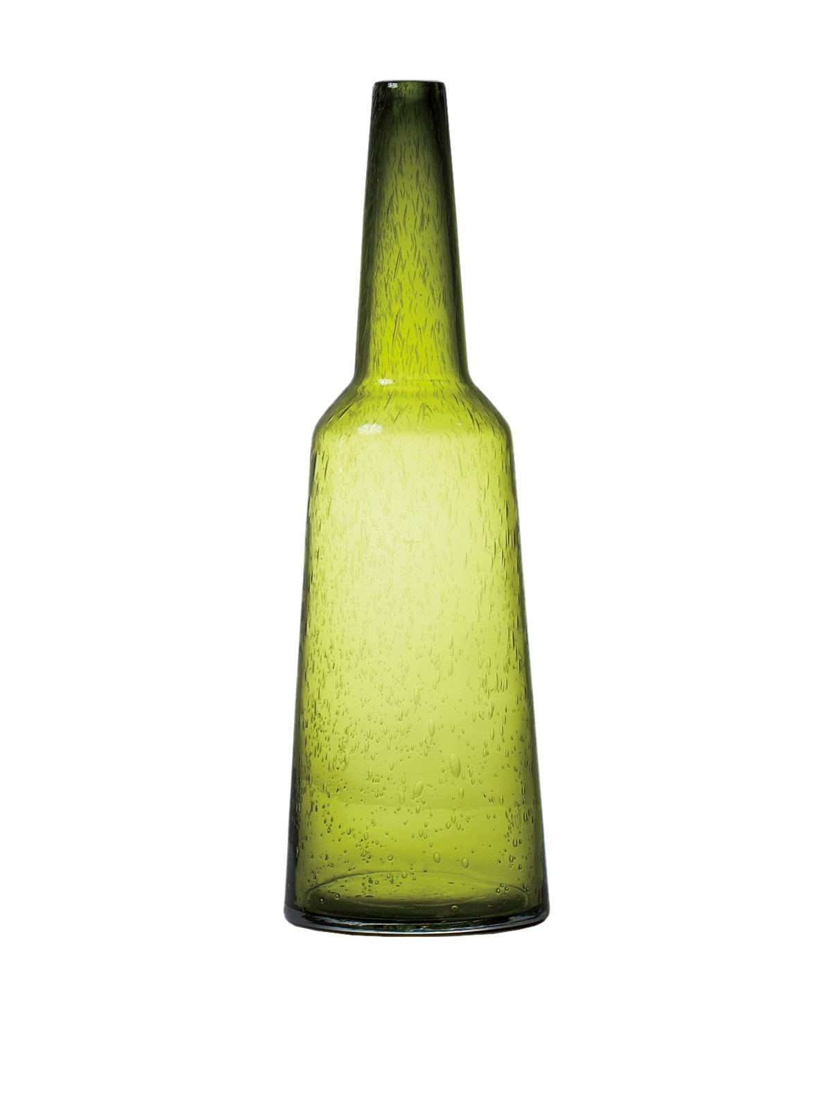 Torre & Tagus 901874A Short Green Glass Tower Vase for Home Decor, Centerpiece, Wedding, Dining Table & Office Decor