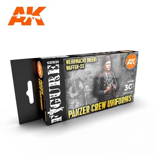 AK Interactive AK11622 3rd Generation Panzer Crew Black Uniforms Set - Perfect for Military Model Kits, Dioramas & Historical Reenactments