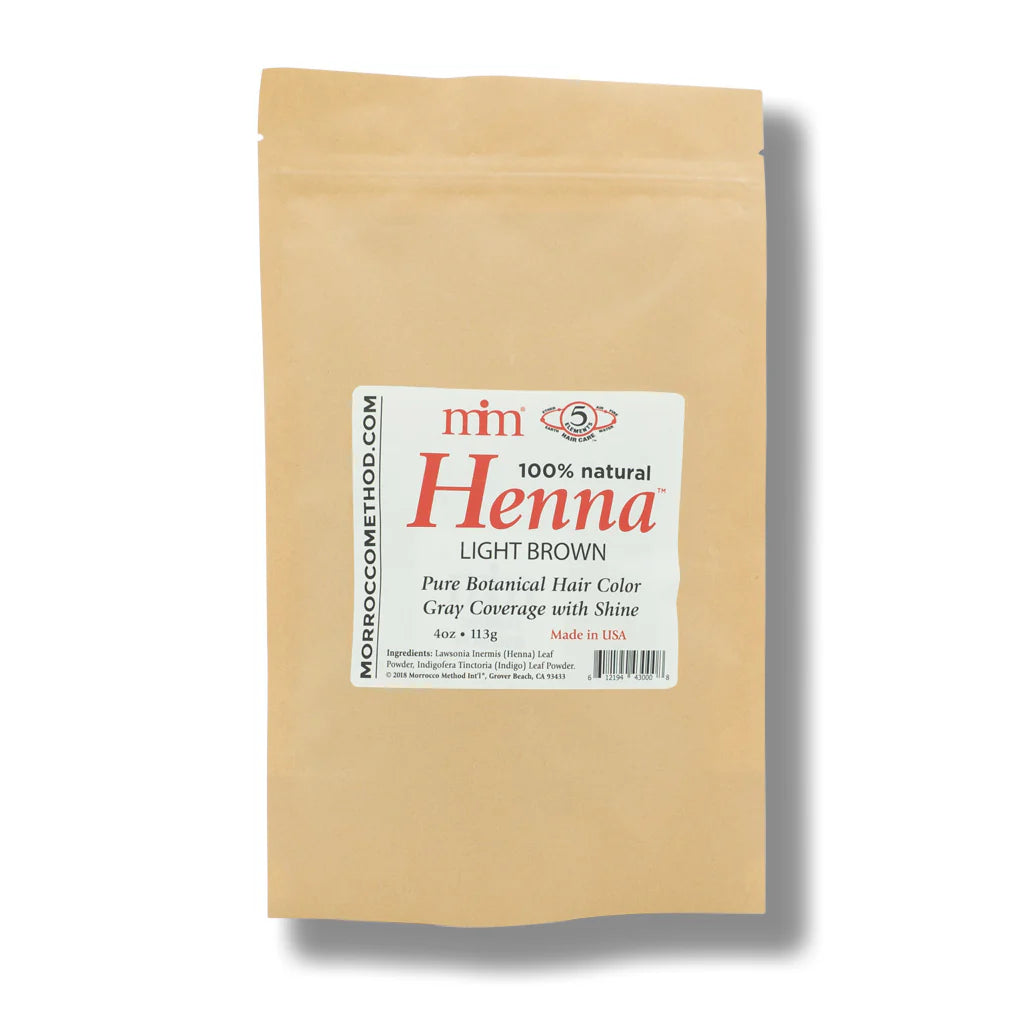 Natural Henna Hair Dye for Light Brown Color - Organic Herbal Hair Coloring for Women & Men - Perfect for At-Home Hair Coloring & DIY Beauty Treatments