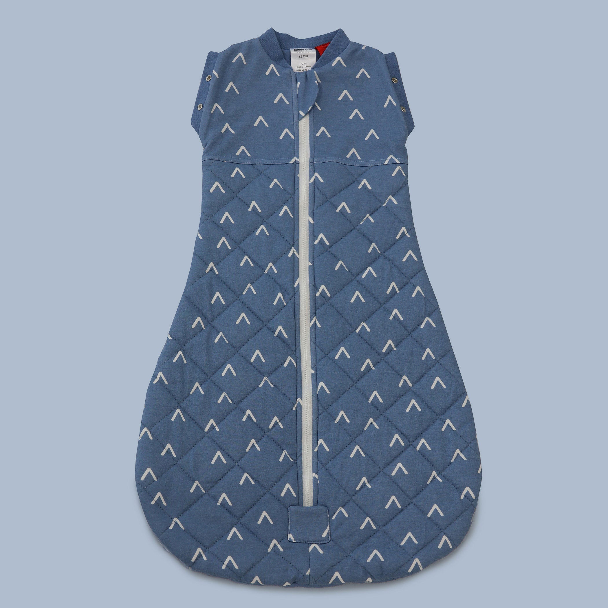 Nordic Style 2.5 TOG Baby Swaddle Sleep Sack & Sleepsuit Set - Soft Denim Blue - Perfect for Newborns & Infants (0-6 Months) - Ideal for Nursery, Daycare & Travel