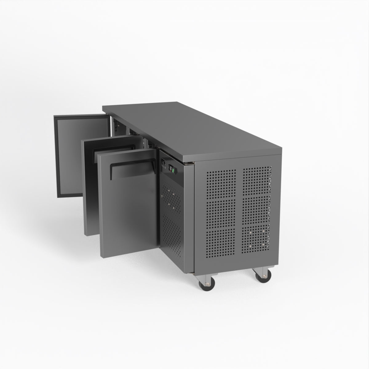 AG SLX3100TN 600mm Depth Three-Door Commercial Worktop Fridge - Ideal for Restaurants, Cafes & Catering Businesses