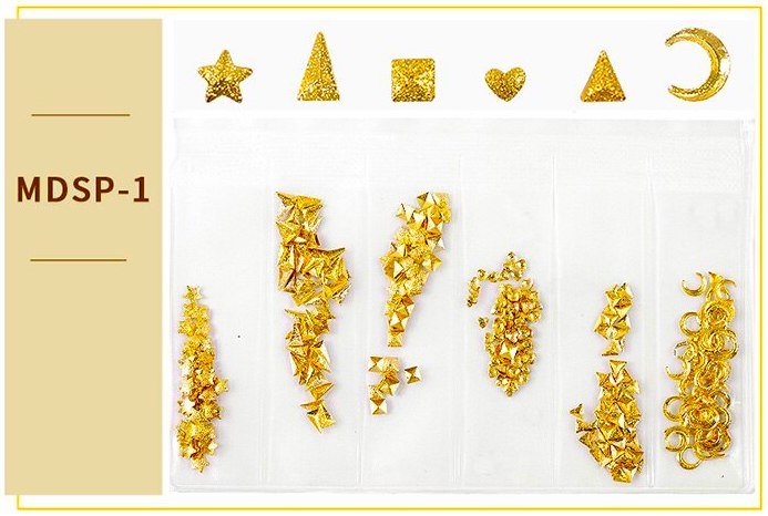 3D Hollow Metal Nail Art Charms - DIY Nail Decoration for Women, Perfect for Parties, Weddings, and Special Occasions