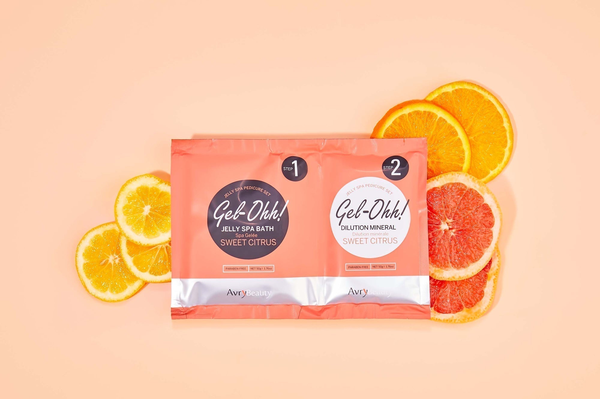 Avry Beauty Gel Ohh! Jelly Spa Pedicure Bath - Sweet Citrus Scented Foot Soak for Relaxation & Soft Skin | At-Home Spa Treatment for Women & Men