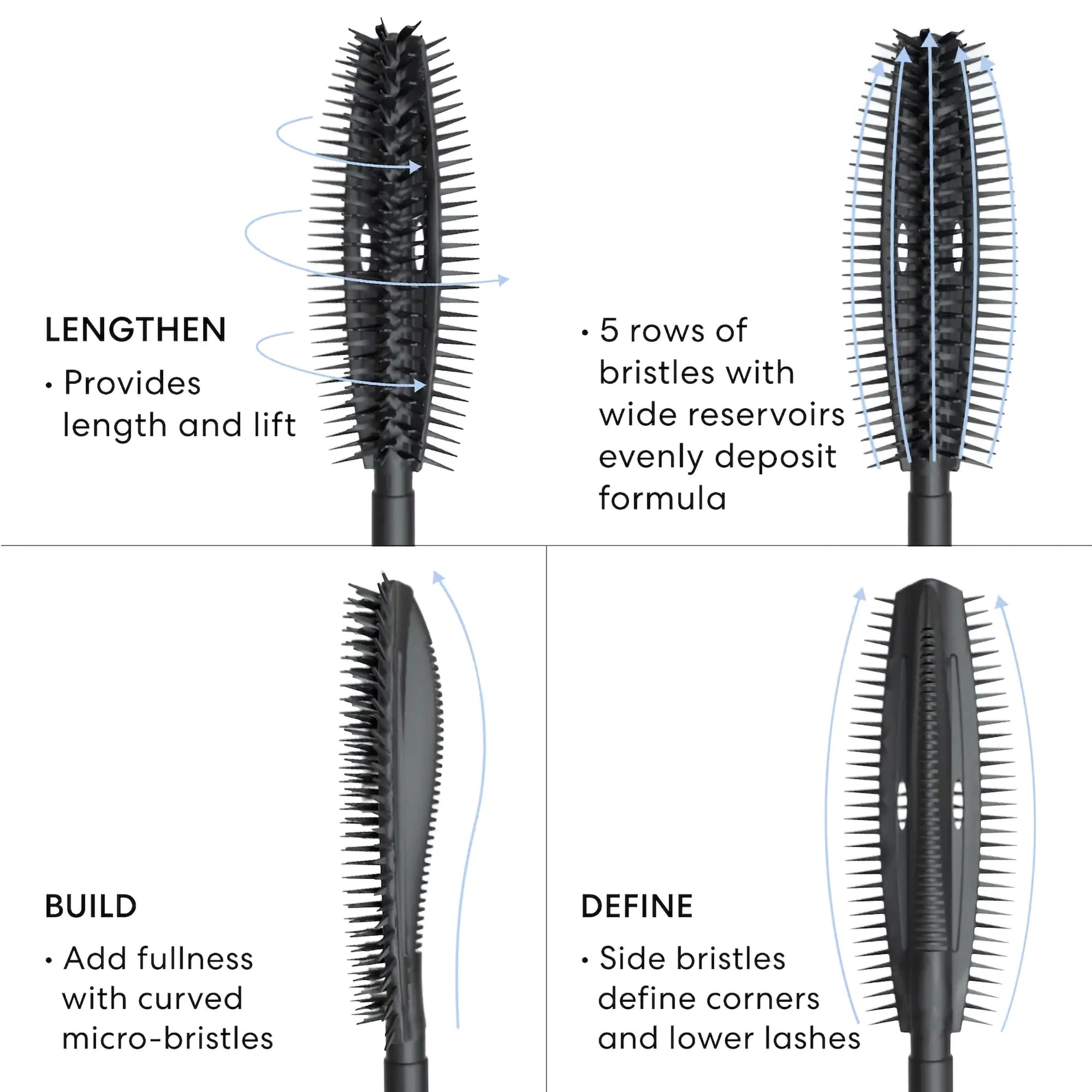 bareMinerals Strength & Length Serum Mascara - Volumizing & Lengthening Mascara for Natural Lashes | Perfect for Everyday Wear & Special Occasions