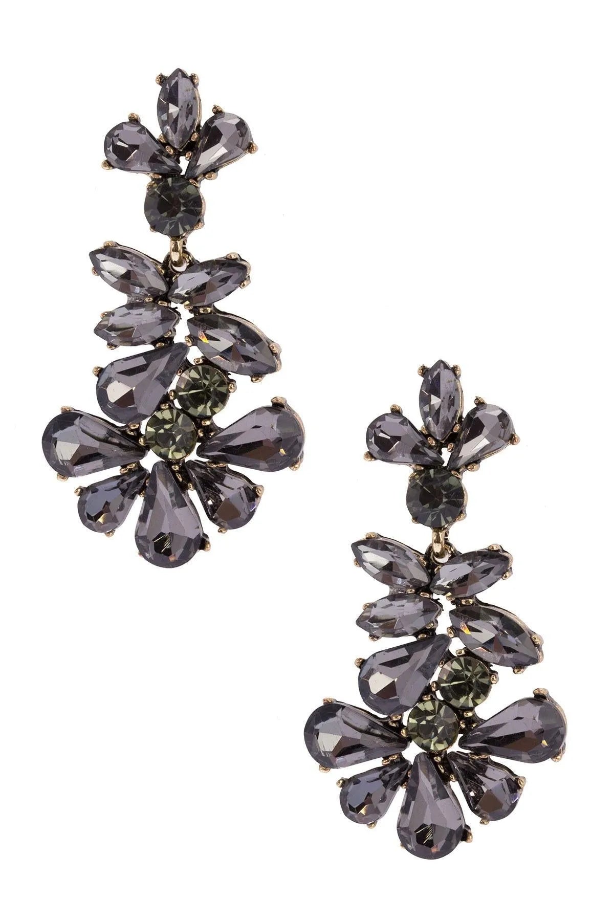 Elegant Crystal Chandelier Drop Earrings for Women - Sparkling Dangling Jewelry for Party, Wedding & Evening Events