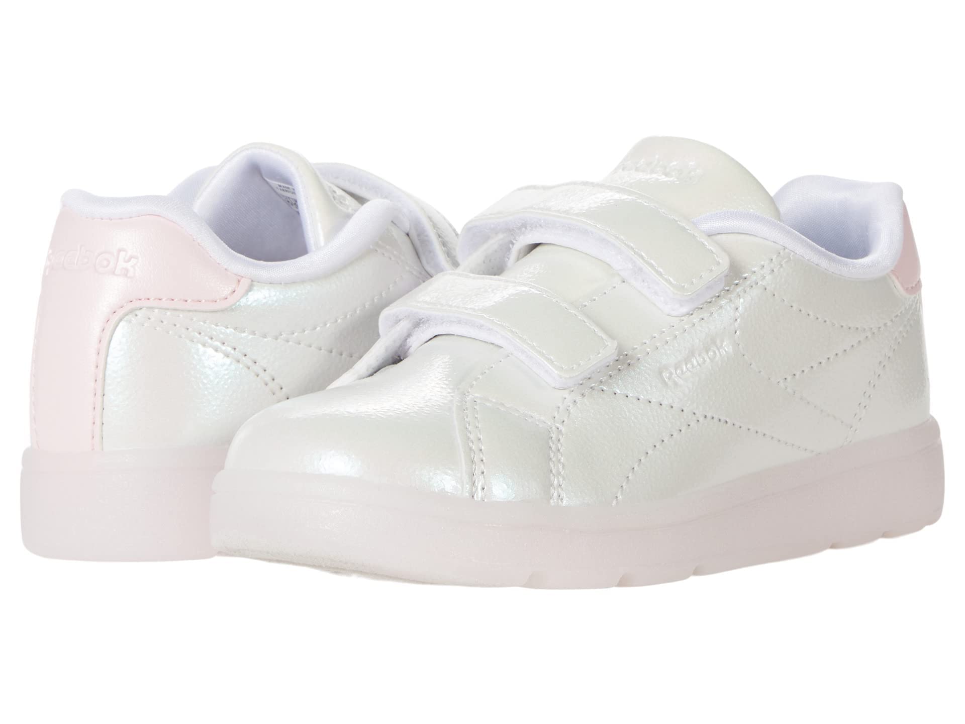 Reebok Girls' Complete Clean 2.0 Hook & Loop Sneakers - Lightweight Comfortable Athletic Shoes for School, Gym & Everyday Wear