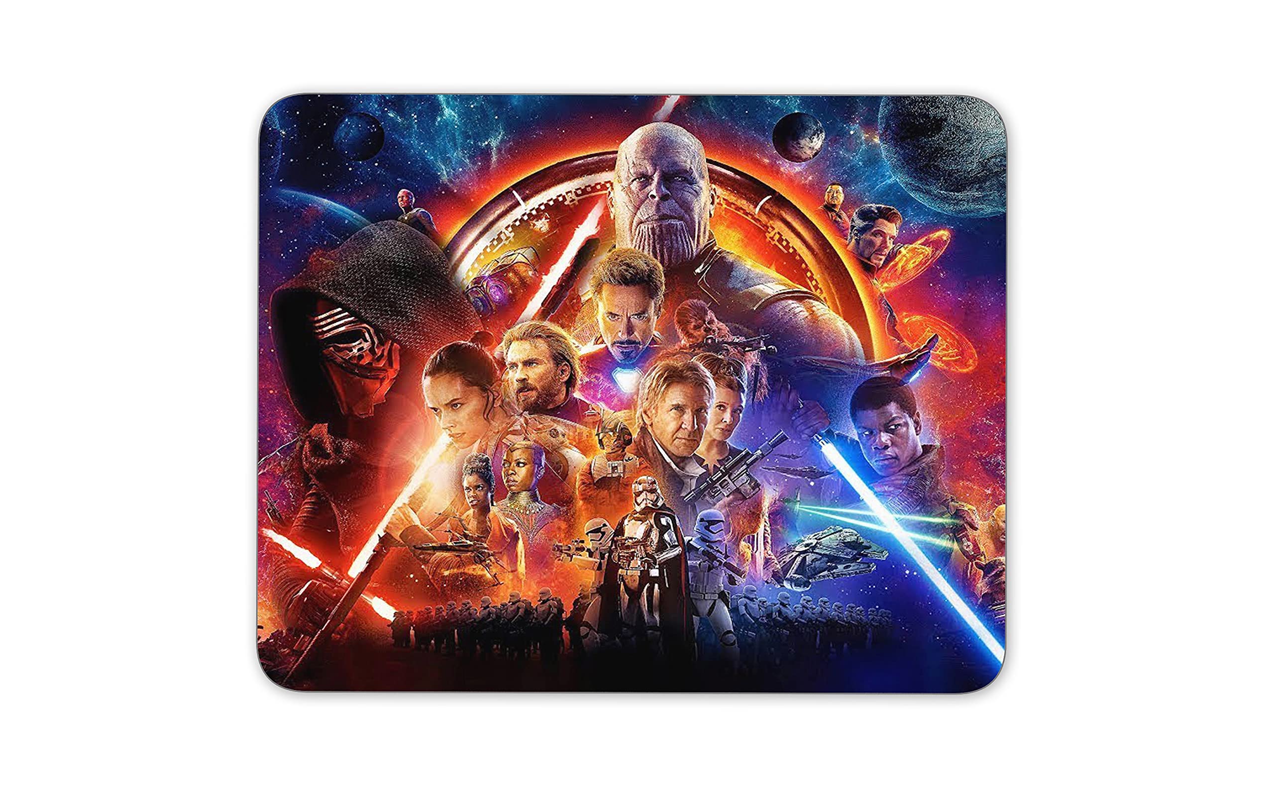 Star Wars Themed Non-Slip Rubber Mouse Pad - 11.8x9.8 Inch Large Gaming & Office Computer Mouse Mat - Perfect for PC, Laptop, Gaming Setup & Workstation Accessories