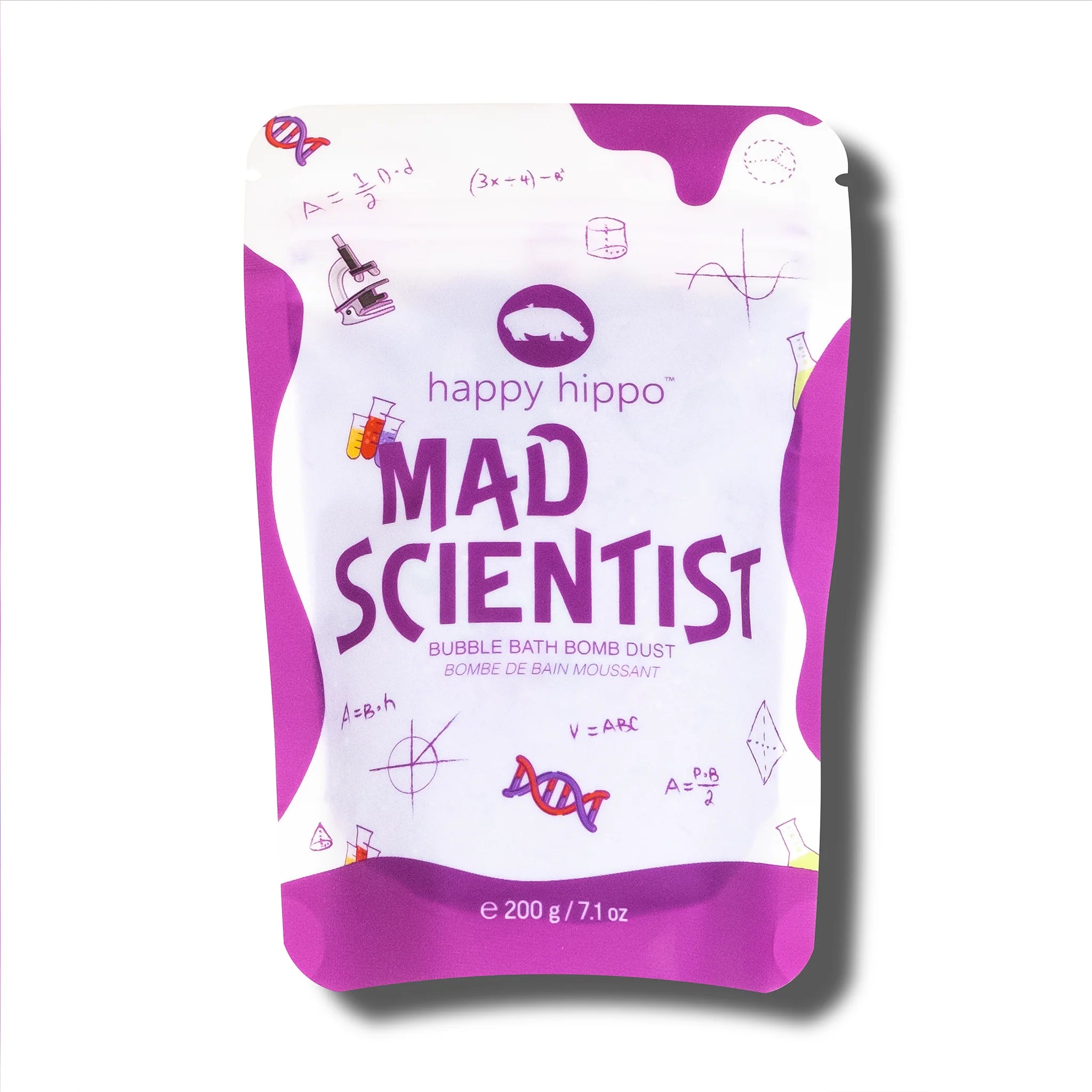 Happy Hippo Bubble Bomb Dust - Fun & Safe Bubble Bath Powder for Kids - Perfect for Bathtime Play & Sensory Activities