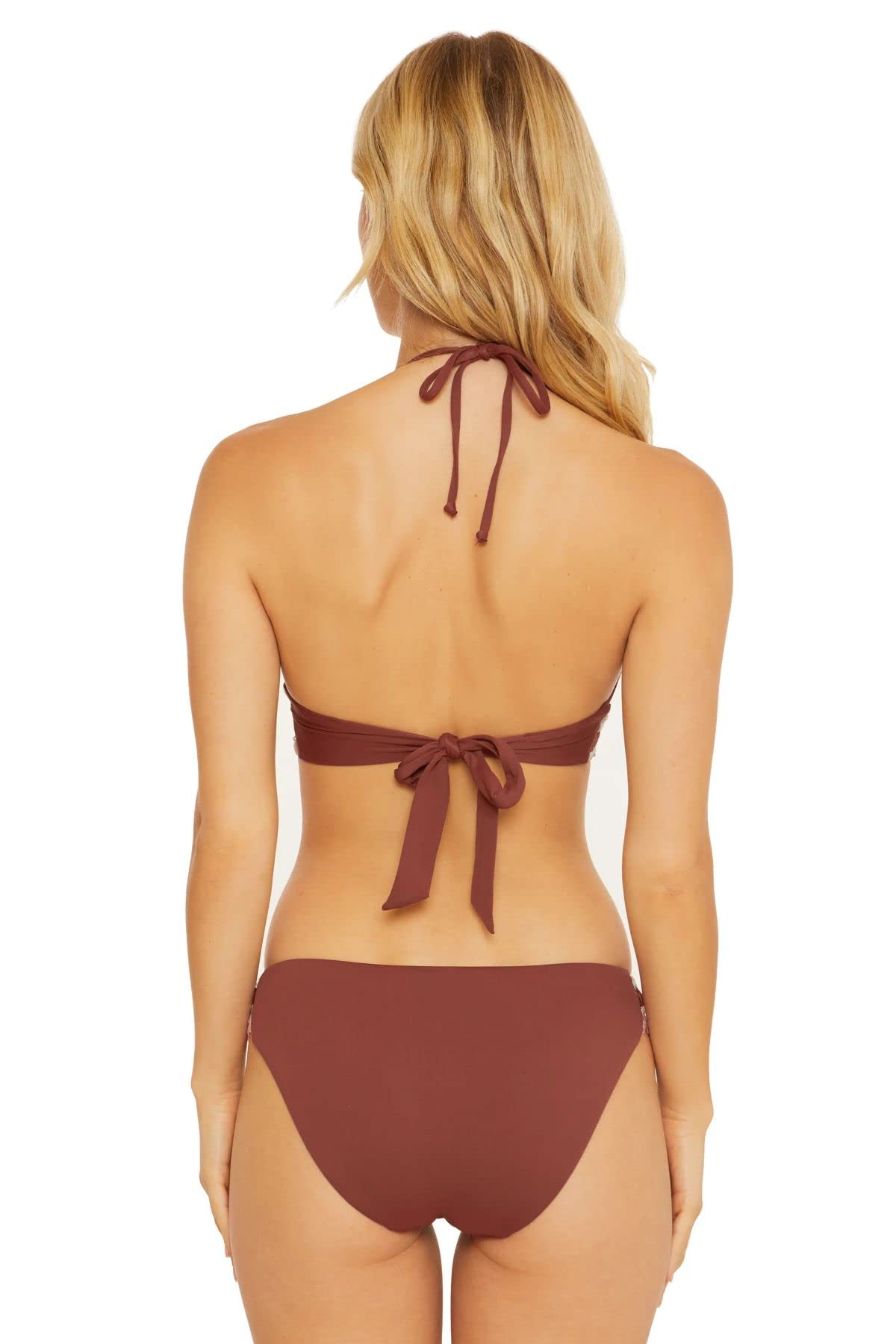 BECCA by Rebecca Virtue Delilah Avery Halter Top - Women's Fashion Summer Crop Tops for Beach, Party, and Casual Outfits