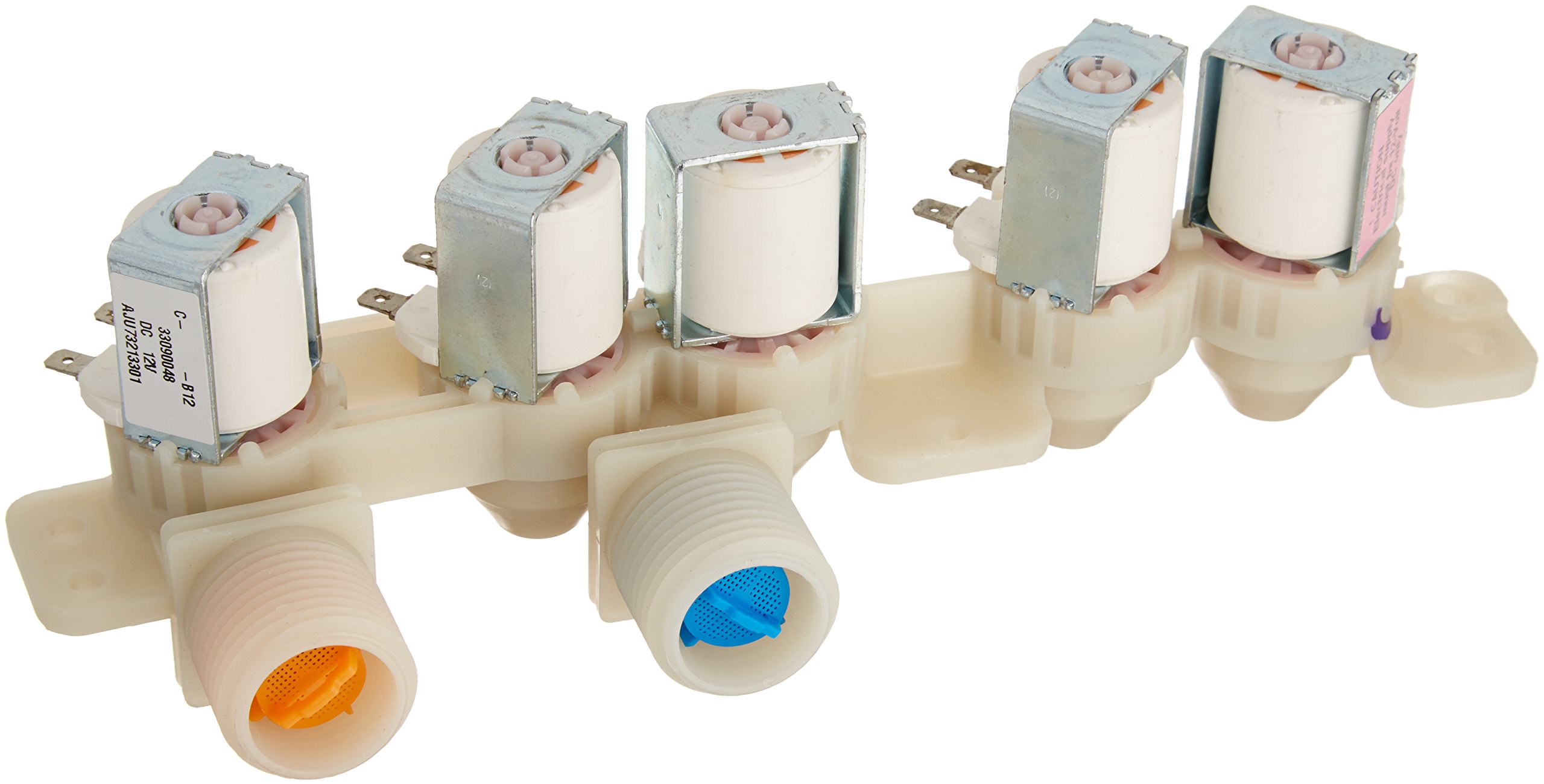 LG AJU73213301 Washing Machine Inlet Valve Assembly Replacement Part - Compatible with LG Washers for Efficient Water Supply & Leak Prevention