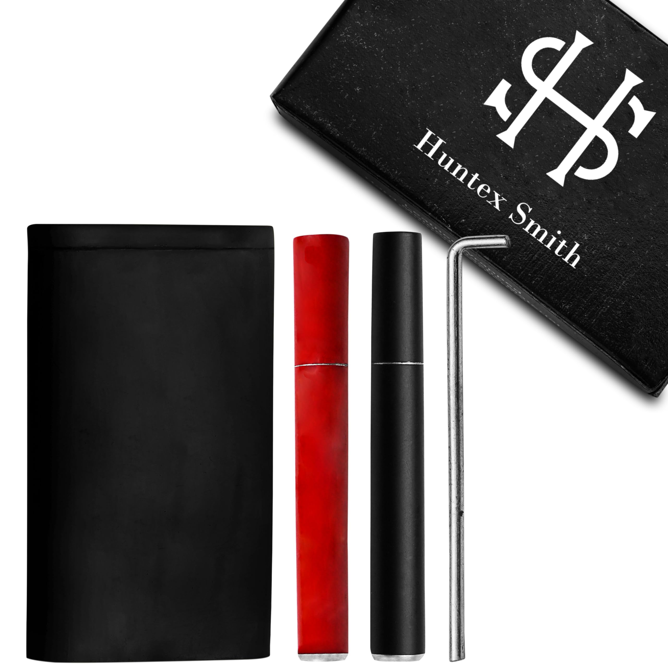 Decorative Storage Box with Lid - Home Organization Solution for Bedroom, Living Room & Office (Black)