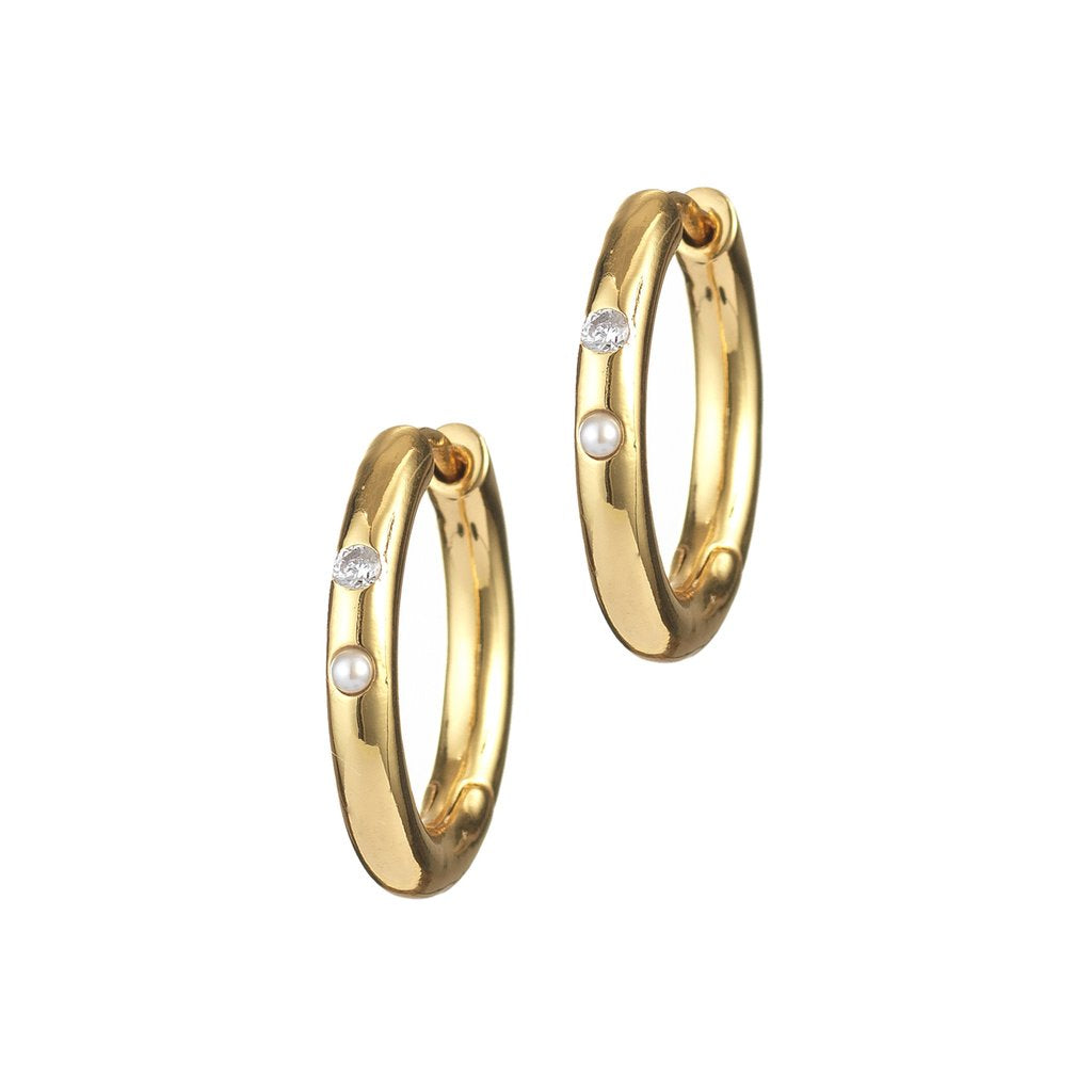 Brigitte Gold Hoop Earrings for Women - Elegant & Stylish Jewelry for Everyday Wear, Parties & Special Occasions