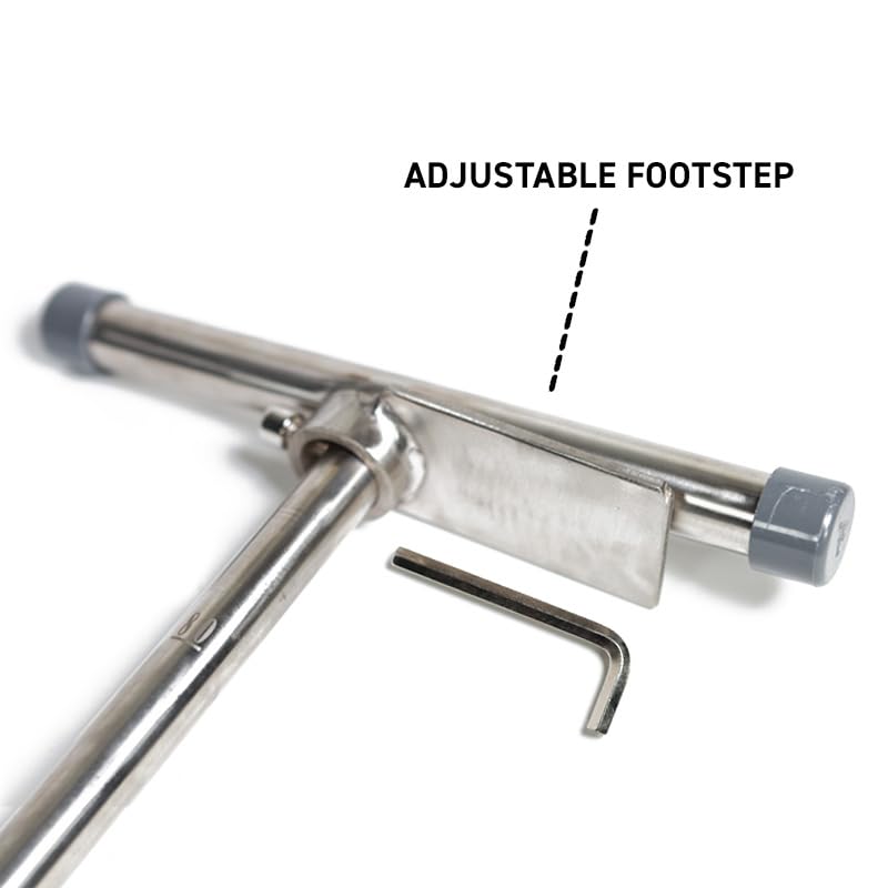 Gemplers 36-Inch One-Piece Soil Probe with Footstep - Heavy Duty Soil Sampling Tool for Gardening, Farming & Landscaping | Perfect for Testing Soil Moisture & Compaction
