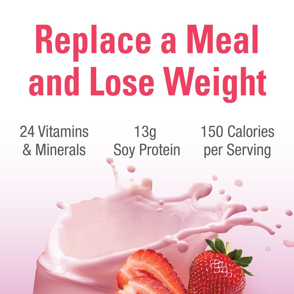 Naturade Total Soy Protein Powder - 13g Protein & 150 Calories per Serving - Non-GMO, Vegan, Gluten & Lactose Free - Strawberry Creme Flavor (13 Servings) - Perfect for Post-Workout Recovery & Smoothie Boosts