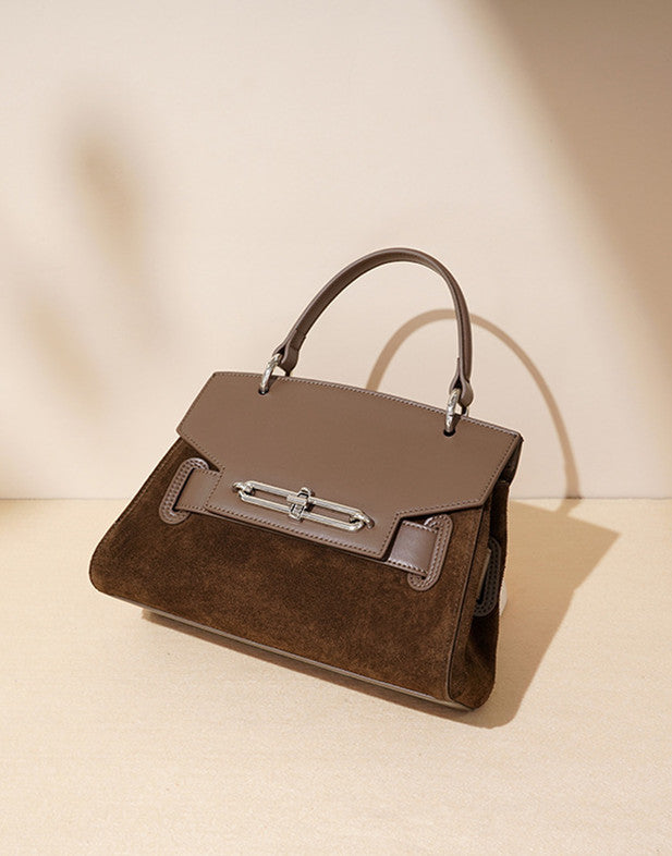 Premium Suede Leather Tote Bag for Women - Stylish & Spacious Handbag for Work, Travel & Everyday Use