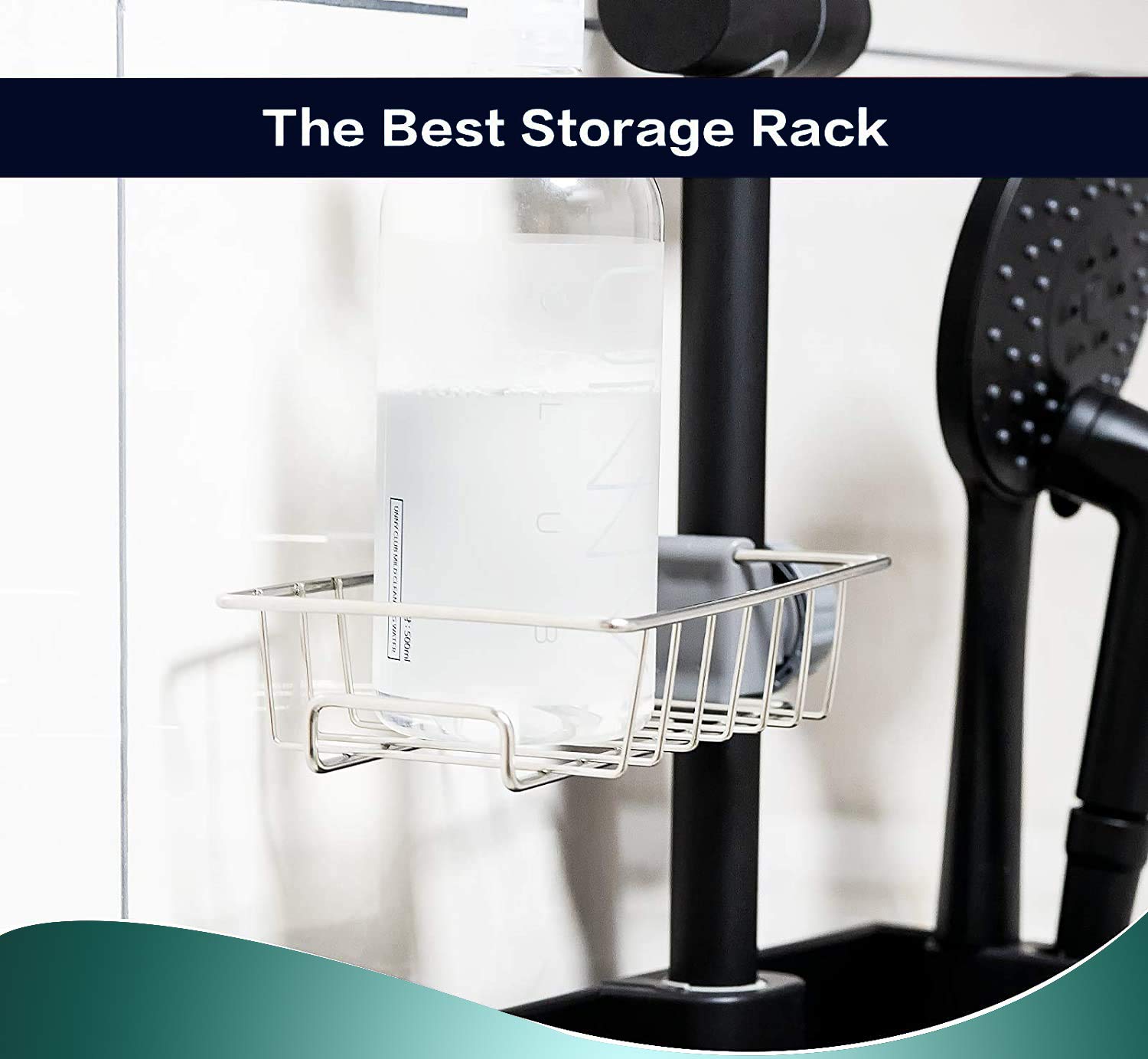 GNASTAS Stainless Steel Soap Holder & Sponge Caddy - Rustproof Kitchen & Bathroom Organizer for Sink, Faucet Mount Dish Soap Dispenser & Drainer Set - Perfect for Dishwashing, Countertop & Shower Storage