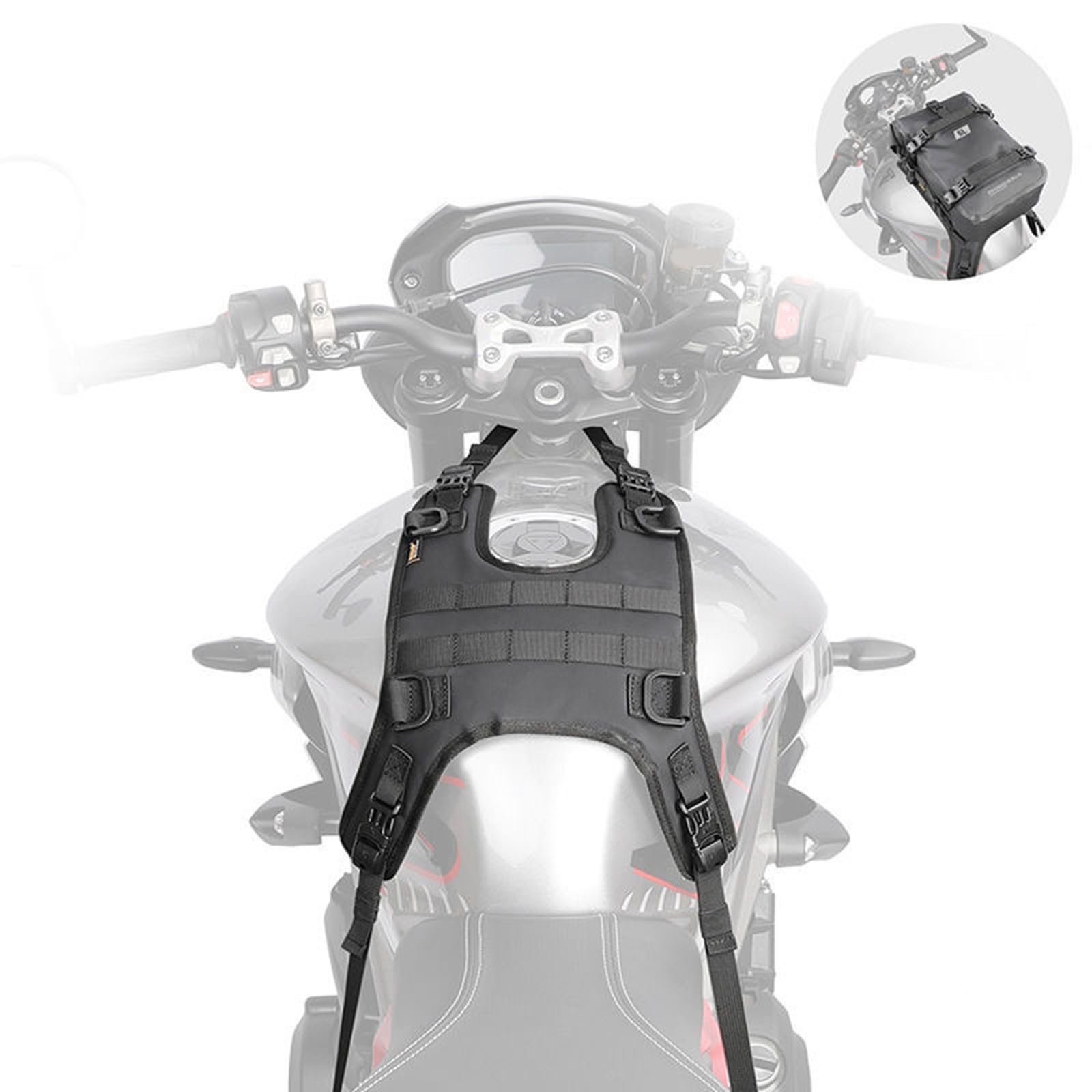Weatherproof Motorcycle Tank Cover - Comfortable & Stylish for Tank Bag Protection - 2nd Gen