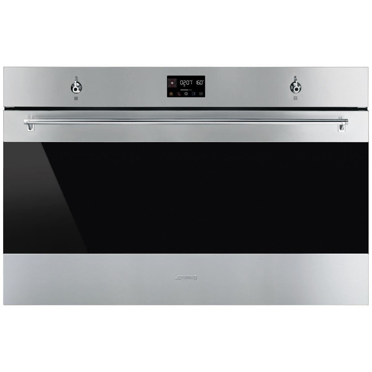 Smeg 90cm Classic Pyrolytic Oven - Stainless Steel SFP9302TX | Built-in Electric Oven with Self-Cleaning Function | Perfect for Home Baking, Roasting & Cooking