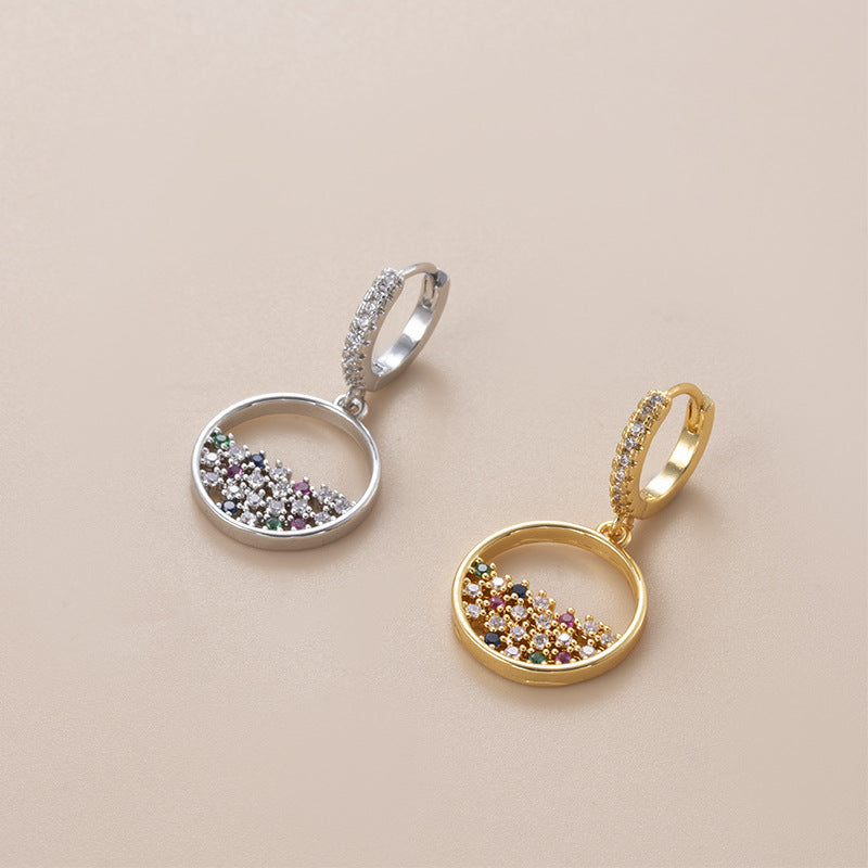 18K Gold Cartilage Huggie Earrings with Flower Dangle - Elegant Hoop Earrings for Women | Perfect for Everyday Wear, Parties & Special Occasions