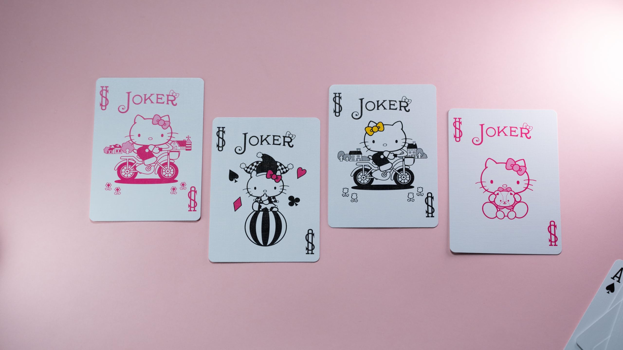 Hello Kitty Bicycle Playing Cards - Black & Pink Deck for Kids & Adults - Perfect for Parties, Game Nights & Collectors