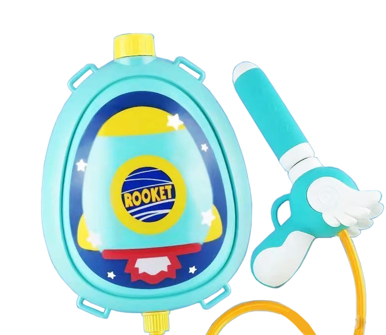 **Kids Water Gun Toy - Pull Water Jet Backpack for Outdoor Play, Swimming Pool & Beach Fun - Summer Water Battle Toy (Rocket Design) - Perfect for Backyard Parties, Beach Trips & Pool Games**