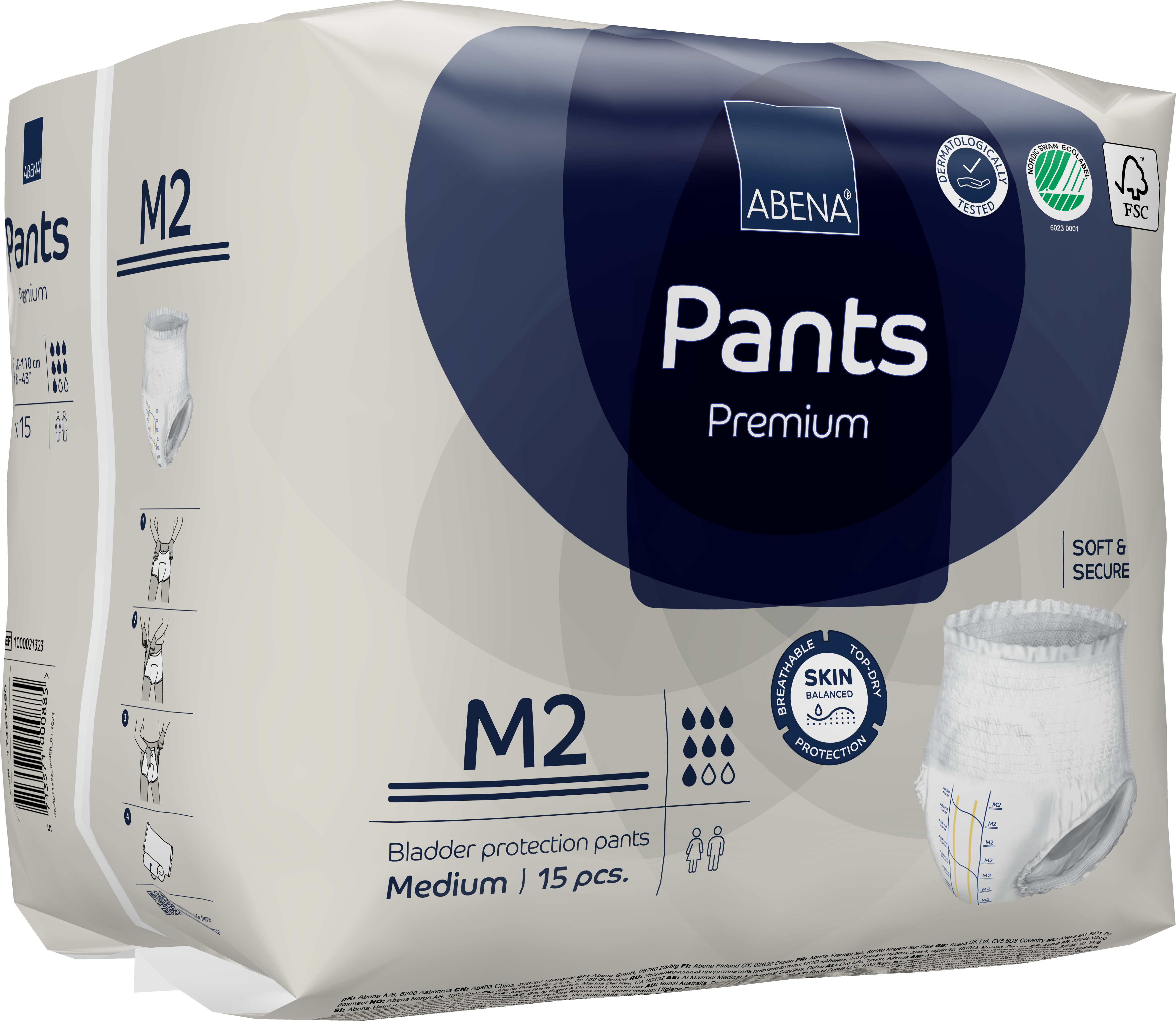 Abena Premium Incontinence Briefs for Adults - Super Absorbent & Leak-Proof Underwear for Day & Night Use - Ideal for Elderly Care, Post-Surgery & Active Lifestyle