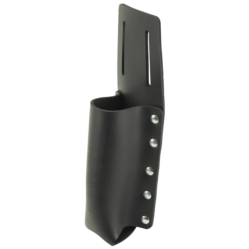 Klein Tools 5129 Flashlight Holder for Tool Belts - Heavy Duty Belt Clip for Work Lights - Perfect for Electricians, Construction Workers & DIY Projects