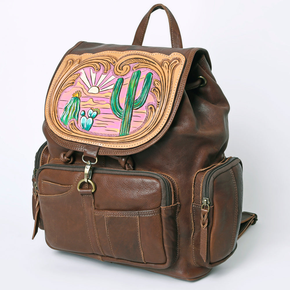 ADBGM344 Genuine Leather Western Handbag for Women - American Darling Hand-Tooled Leather Purse - Perfect for Cowgirl Style, Rodeo Events & Western Fashion Accessories