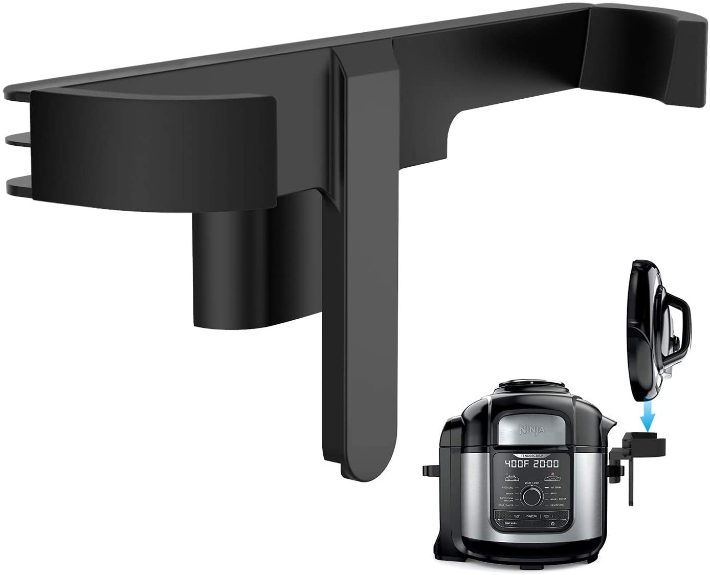 Goldlion Lid Holder & Stand Accessories for Ninja Foodi Pressure Cooker & Air Fryer 6.5 & 8 Quart - Patent Design - Perfect for Kitchen Organization & Hands-Free Cooking