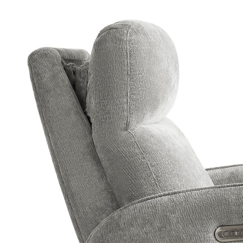 Electric Swivel Nursery Glider Chair - Comfortable Rocking Recliner for Breastfeeding, Baby Shower & Nursery Room (Gray) - Perfect for Nursing, Reading & Relaxing with Your Newborn