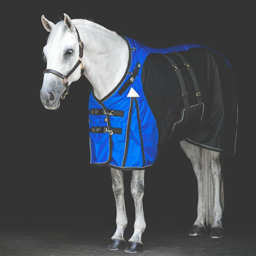 Warrior VTEK Adjusta-Fit Bellyband Horse Turnout Blanket - Waterproof Winter Horse Blanket with VTEK Wither Relief Technology | Keeps Horses Dry in Rain & Snow | Ideal for Cold Weather Riding, Stable Blanket & Outdoor Turnout
