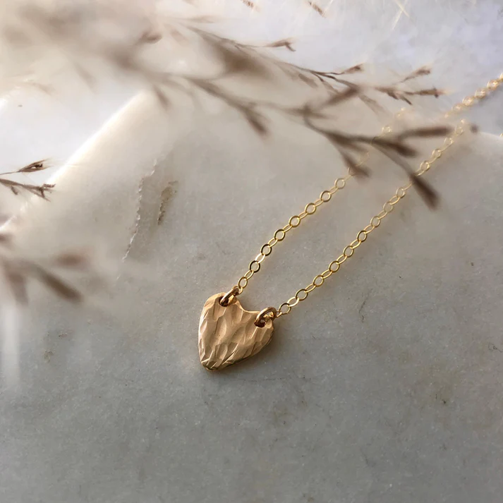 Elegant Full Heart Pendant Necklace for Women - Sterling Silver or Gold Plated Romantic Jewelry Gift for Valentine's Day, Anniversary or Special Occasions