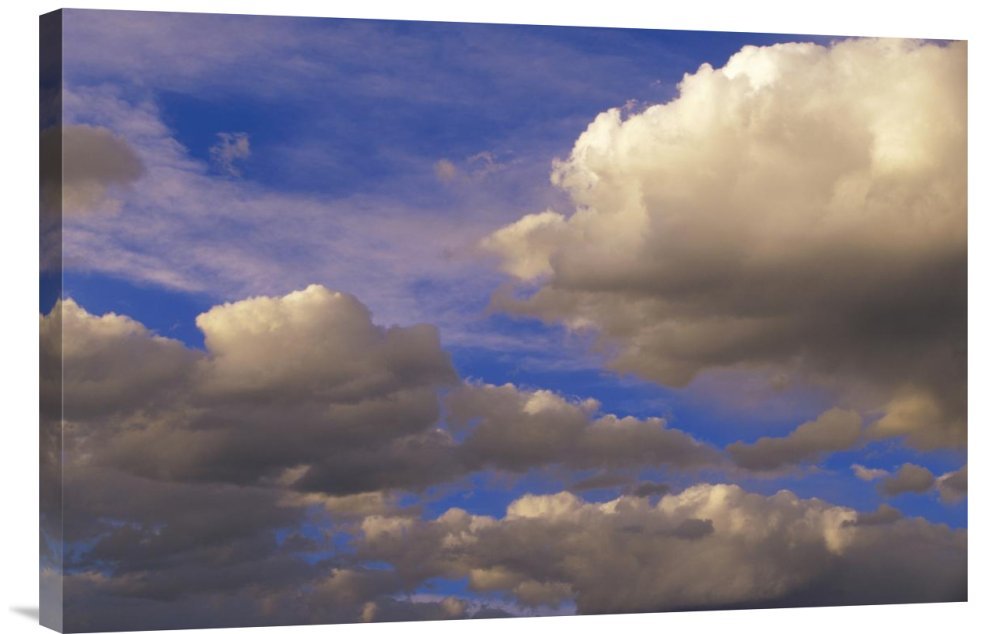 Tim Fitzharris Colorful Clouds Against Blue Sky New Mexico Canvas Wall Art Print - Premium Gallery Wrap Giclee - Perfect for Living Room, Bedroom & Office Decor