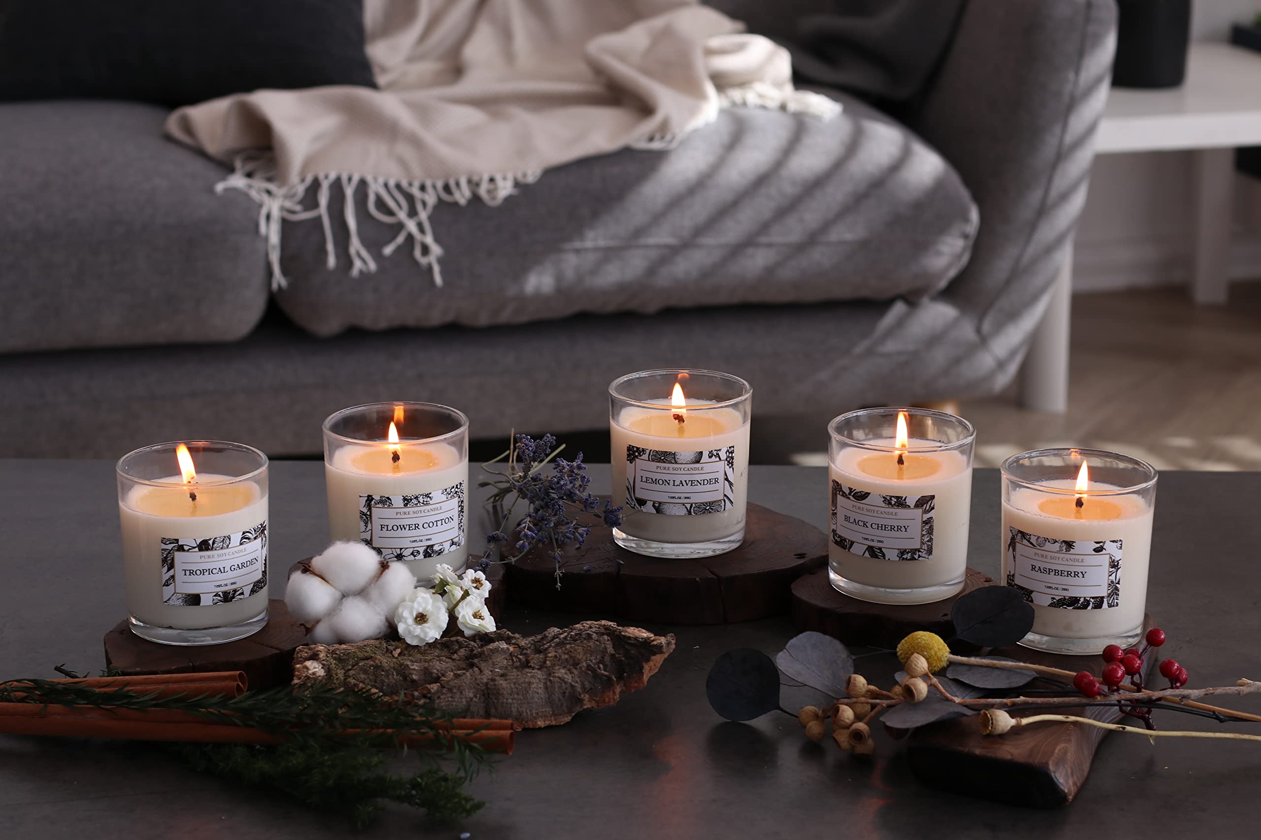 Aronica Raspberry Soy Candle - Baby Shower Gift, Home Fragrance for Women | Relaxing & Energizing Scent