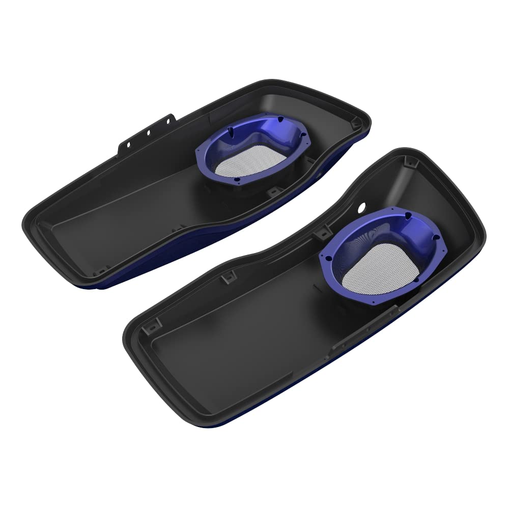Premium 6X9 Saddlebag Speaker Lids for 2014-2023 Harley Davidson Touring Bikes - Color Matched Replacement Covers - Perfect for Road Trips & Music Lovers
